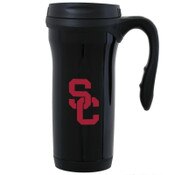 USC Trojans Black SC Interlock Wilson Travel Tumbler with Handle